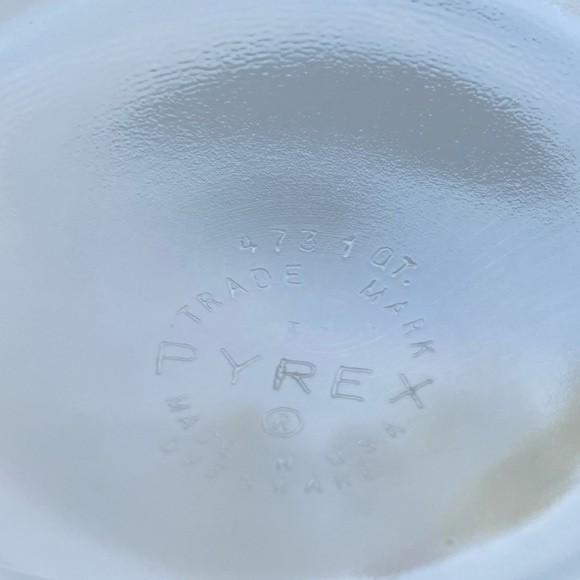 Rare Vintage Pyrex #473 Autumn Floral Olive Green Verde Squares 1 Qt - Picture 11 of 11